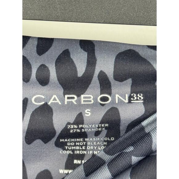 Carbon38 Gray Leopard Print 7/8 Length Leggings - Picture 4 of 4